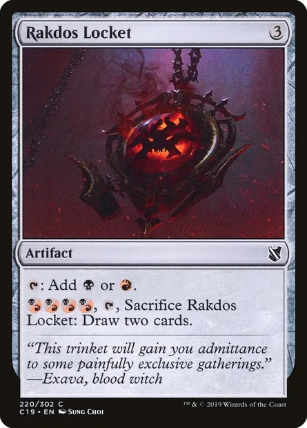 Rakdos Locket, Magic card C19 220 — Commander 2019 set