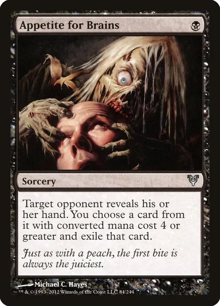 Appetite for Brains, Magic card AVR 84 — Avacyn Restored set