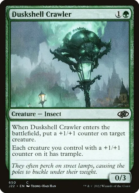 Duskshell Crawler, Magic card J22 650 — Jumpstart 2022 set