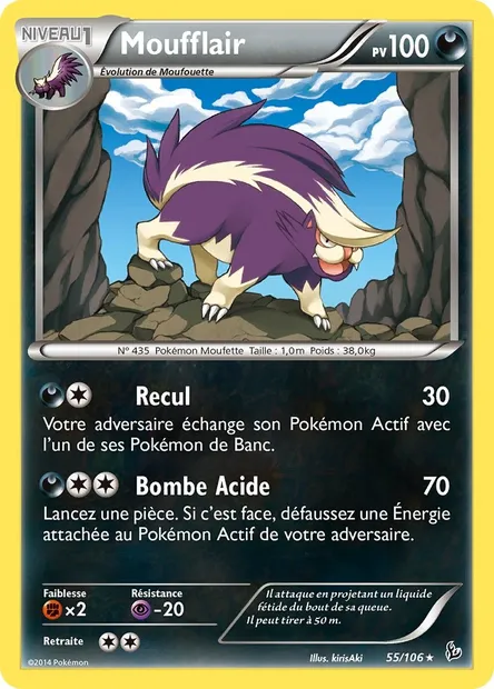 Moufflair, carte Pokémon FLF 55 — extension Étincelles