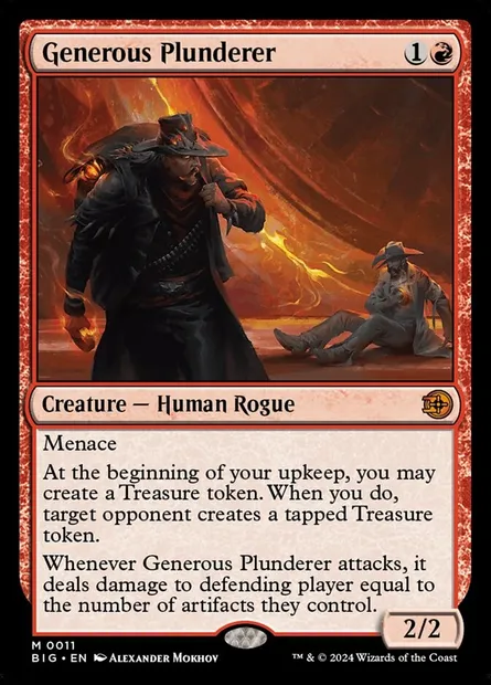 Generous Plunderer, Magic card BIG 11 — The Big Score set