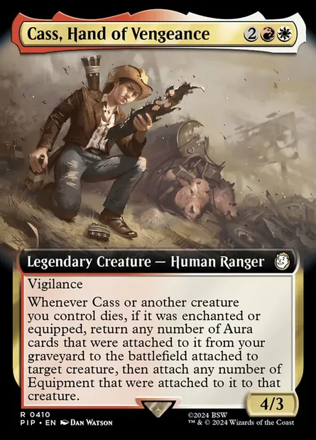 Cass, bras armé de la vengeance, carte Magic PIP 410 — extension Fallout