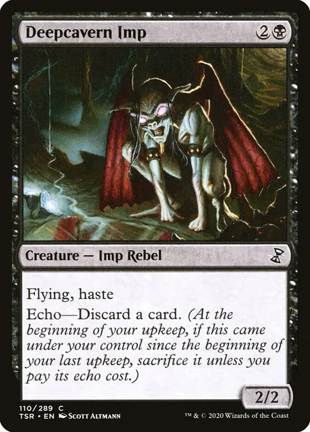 Deepcavern Imp, Magic card TSR 110 — Time Spiral Remastered set