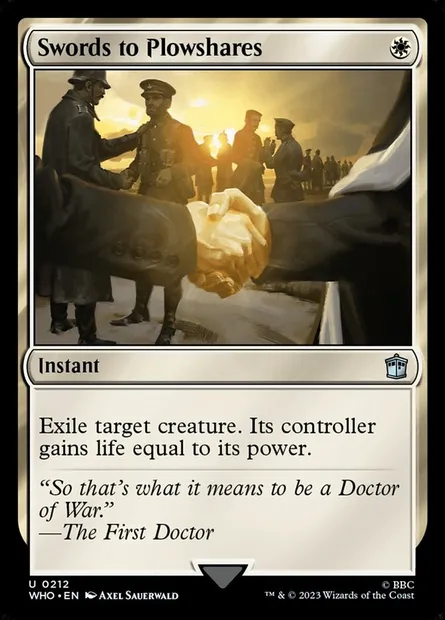 Swords to Plowshares, Magic card WHO 212 — Doctor Who set