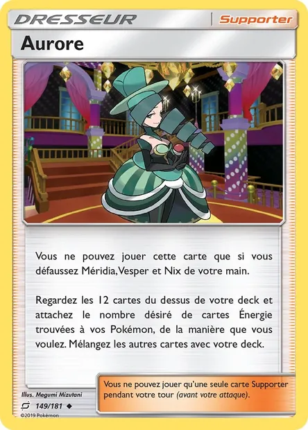 Aurore, carte Pokémon TEU 149 — extension Duo de Choc