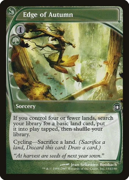 La fin de l'automne, carte Magic FUT 144 — extension Vision de l'Avenir