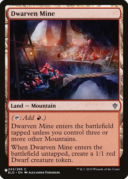 Dwarven Mine, Magic card PLST ELD-243 — The List set
