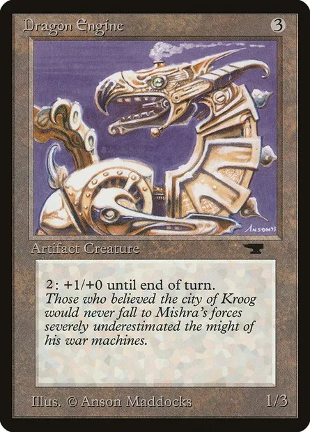 Dragon Engine, Magic card ATQ 49 — Antiquities set