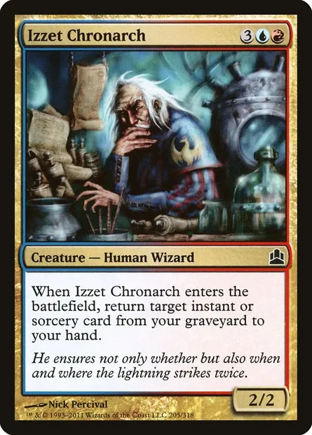 Izzet Chronarch, Magic card CMD 205 — Commander 2011 set