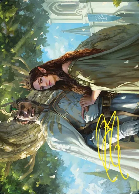 Aragorn and Arwen, Wed // Aragorn and Arwen, Wed, carte Magic ALTR 33 — extension Tales of Middle-earth Art Series