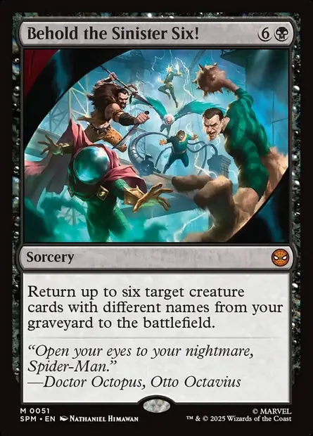 Behold the Sinister Six!, Magic card SPM 51 — Marvel's Spider-Man set