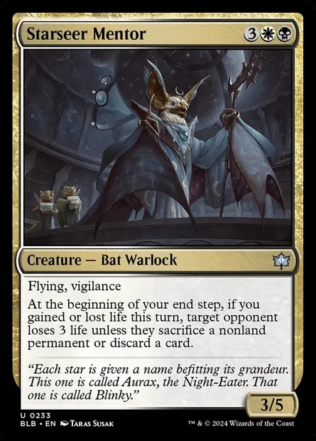 Starseer Mentor, Magic card BLB 233 — Bloomburrow set