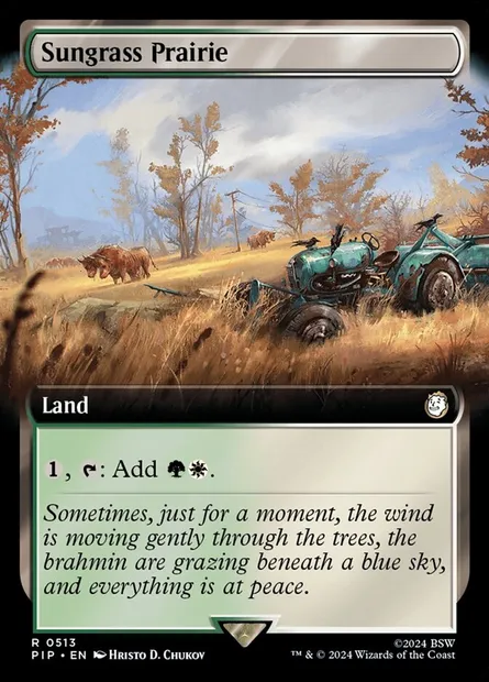 Prairie de Solherbe, carte Magic PIP 513 — extension Fallout