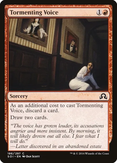 Tormenting Voice, Magic card SOI 186 — Shadows over Innistrad set