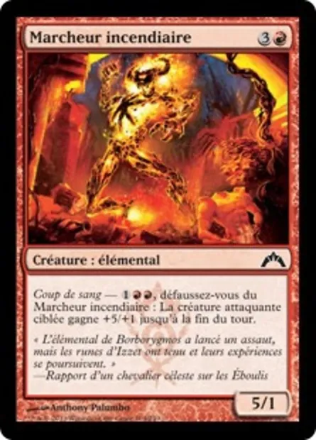 Marcheur incendiaire, carte Magic GTC 104 — extension Insurrection