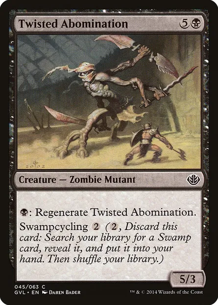 Twisted Abomination, Magic card GVL 45 — Duel Decks Anthology: Garruk vs. Liliana set