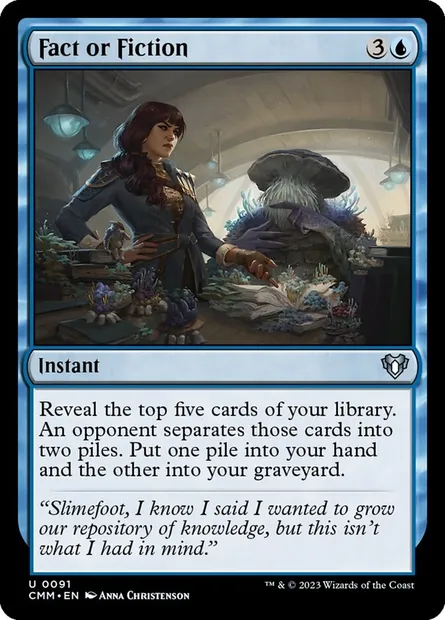 Fact or Fiction, Magic card CMM 91 — Commander Masters set