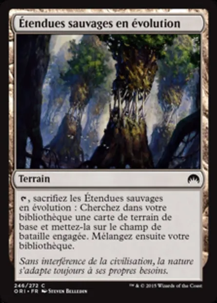 Étendues sauvages en évolution, carte Magic ORI 246 — extension Magic Origines
