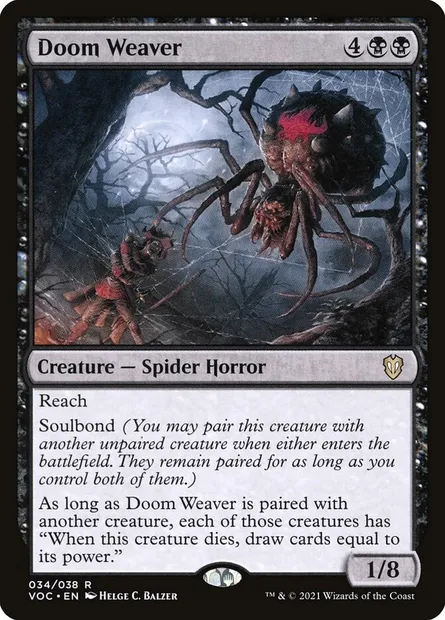 Doom Weaver, Magic card VOC 34 — Crimson Vow Commander set