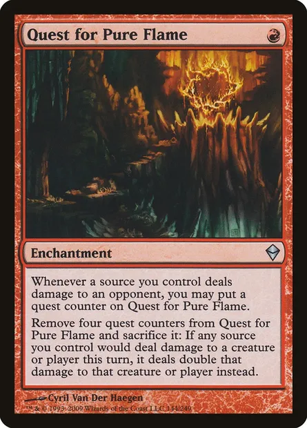 Quest for Pure Flame, Magic card ZEN 144 — Zendikar set