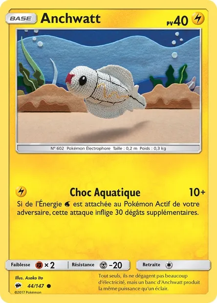 Anchwatt, carte Pokémon BUS 44 — extension Ombres Ardentes