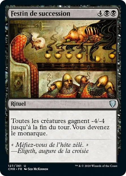 Festin de succession, carte Magic CMR 127 — extension Commander Legends