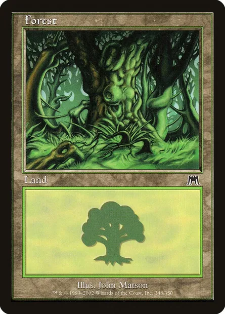Forest, Magic card ONS 348 — Onslaught set