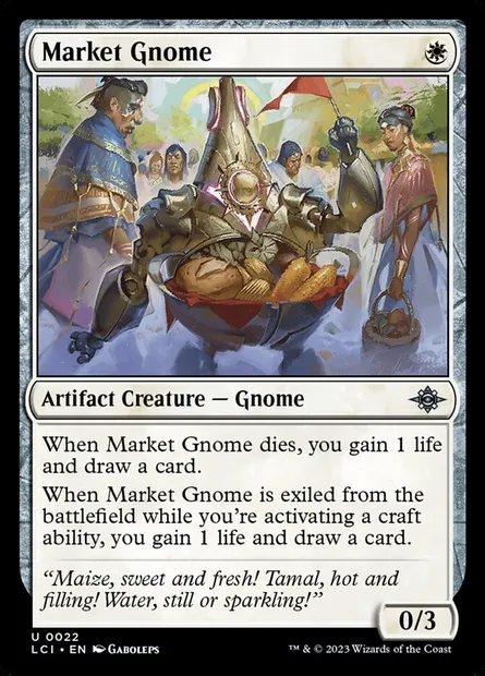 Market Gnome, Magic card LCI 22 — The Lost Caverns of Ixalan set