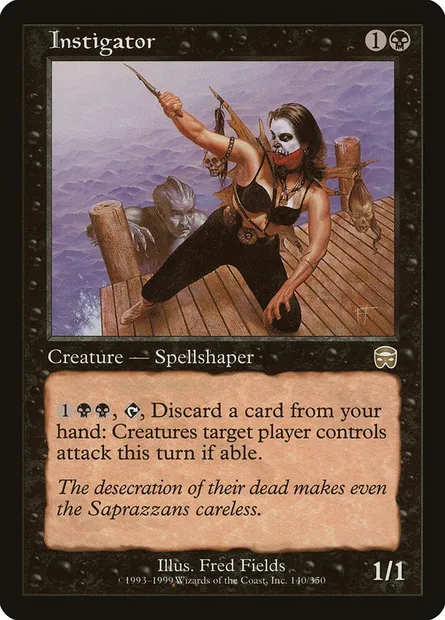 Instigator, Magic card MMQ 140 — Mercadian Masques set