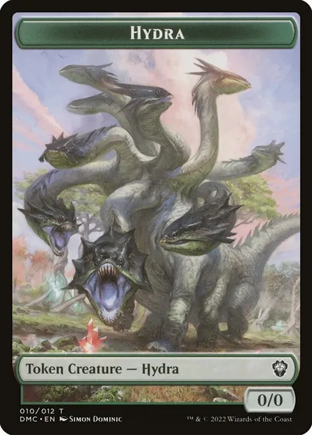 Hydra, carte Magic TDMC 10 — extension Dominaria United Commander Tokens