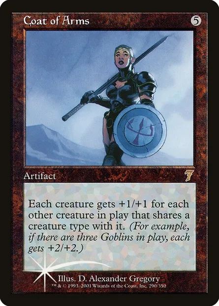 Blason, carte Magic 7ED 290★ — extension Septième Edition