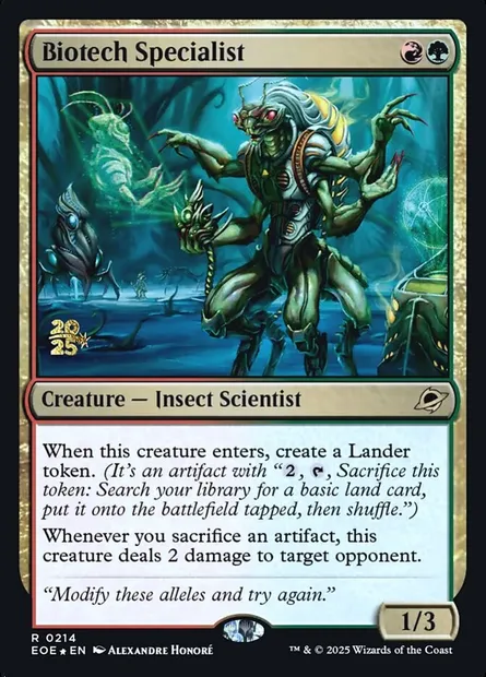 Biotech Specialist, Magic card PEOE 214s — Edge of Eternities Promos set