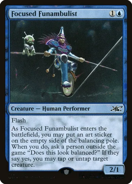 Focused Funambulist, Magic card UNF 333 — Unfinity set