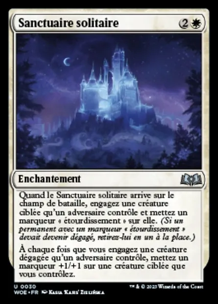 Sanctuaire solitaire, carte Magic WOE 30 — extension Wilds of Eldraine