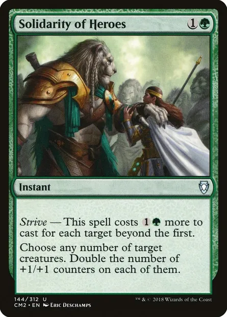 Solidarity of Heroes, Magic card CM2 144 — Commander Anthology Volume II set