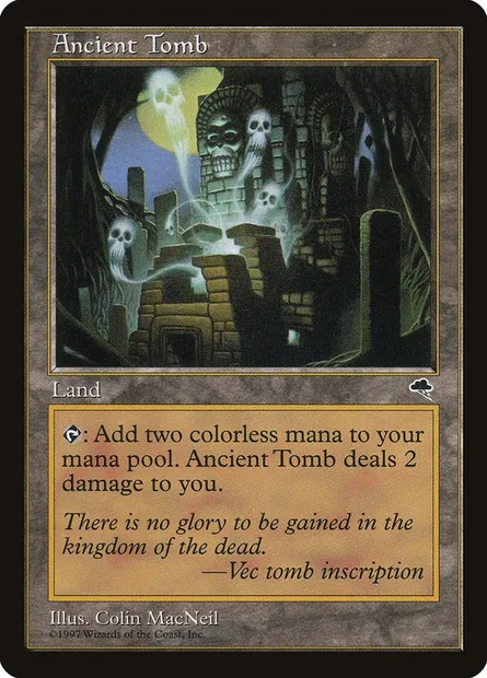 Ancienne tombe, carte Magic TMP 315 — extension Tempête