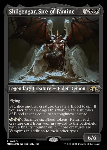 Shilgengar, Sire of Famine, Magic card MH3 480 — Modern Horizons 3 set