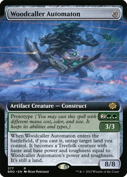 Woodcaller Automaton, Magic card BRO 377 — The Brothers' War set