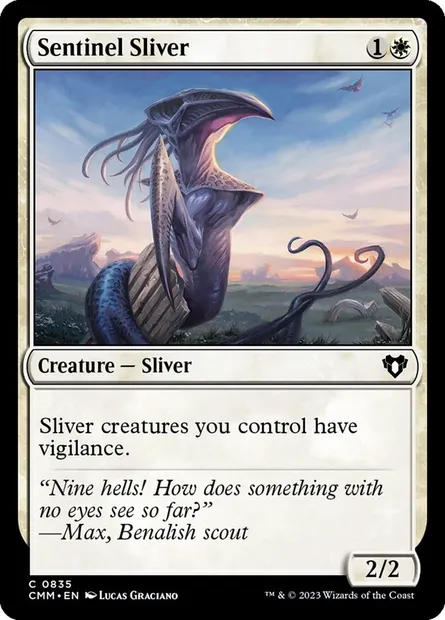 Sentinel Sliver, Magic card CMM 835 — Commander Masters set