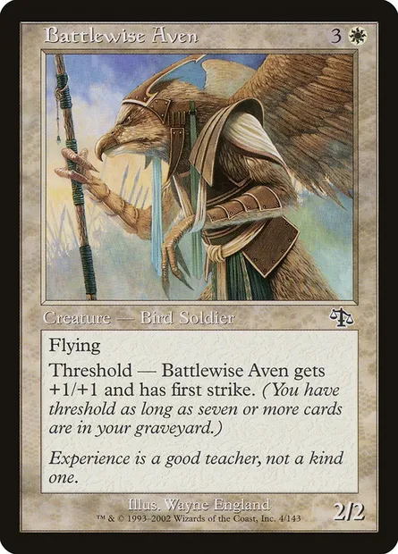 Battlewise Aven, Magic card JUD 4 — Judgment set