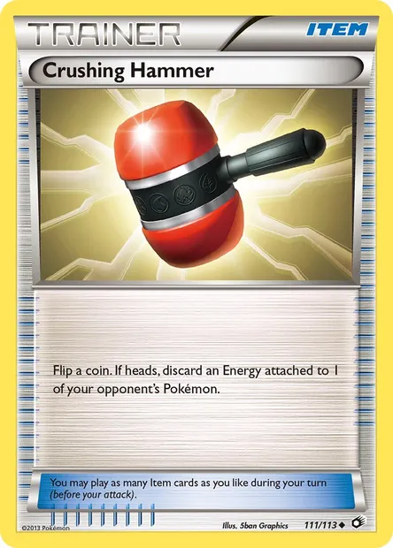 Crushing Hammer, Pokémon card LTR 111 — Legendary Treasures set