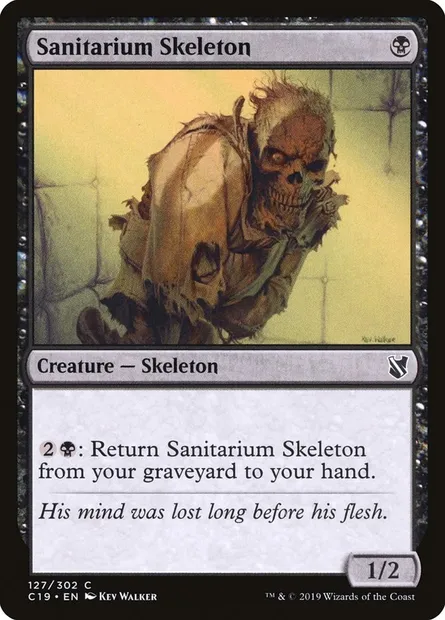 Sanitarium Skeleton, Magic card C19 127 — Commander 2019 set
