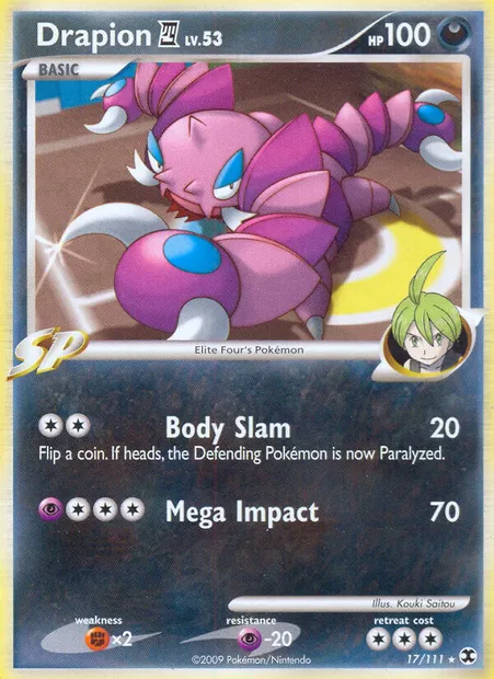 Drapion E4, Pokémon card RR 17 — Rising Rivals set
