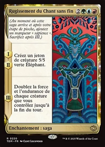 Rugissement du Chant sans fin, carte Magic TDM 220 — extension Tarkir: Dragonstorm