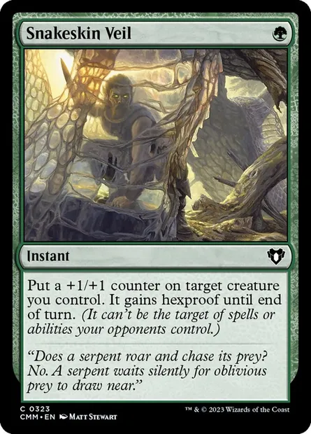 Snakeskin Veil, Magic card CMM 323 — Commander Masters set