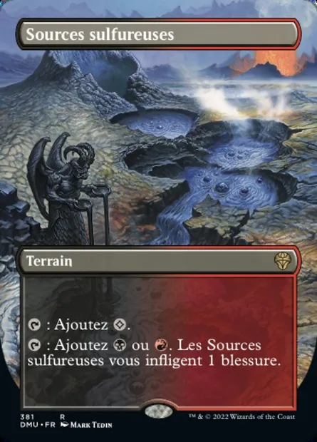 Sources sulfureuses, carte Magic DMU 381 — extension Dominaria Uni
