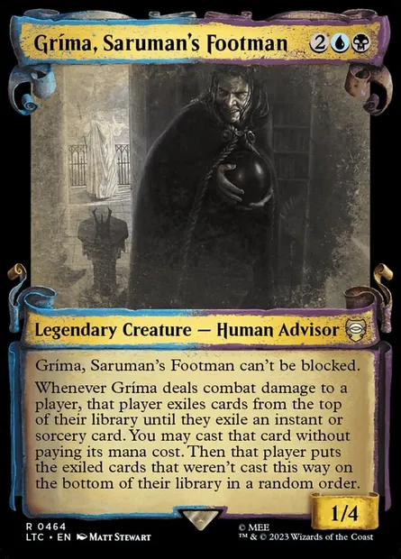 Gríma, Saruman's Footman, Magic card LTC 464 — Tales of Middle-earth Commander set