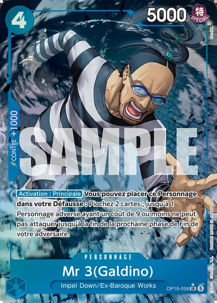 Mr 3(Galdino), carte One Piece OP16-056 — extension L'HEURE DE LA BATAILLE DÉCISIVE