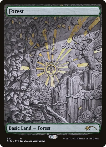 Forest, Magic card SLD 690 — Secret Lair Drop set
