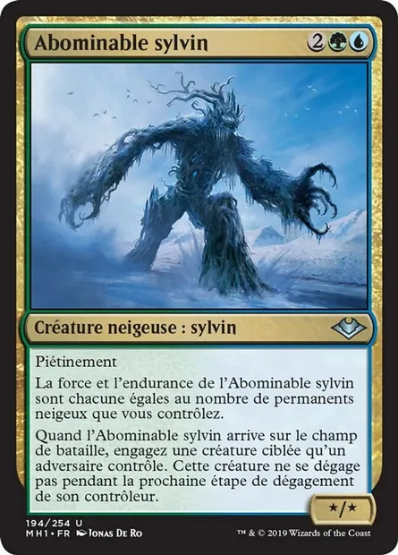 Abominable sylvin, carte Magic MH1 194 — extension Horizons du Modern